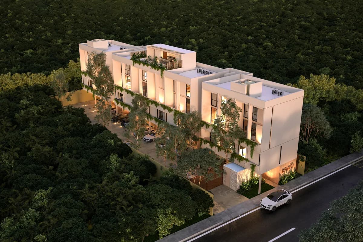 Fachada del desarrollo Miró en Mérida (render)