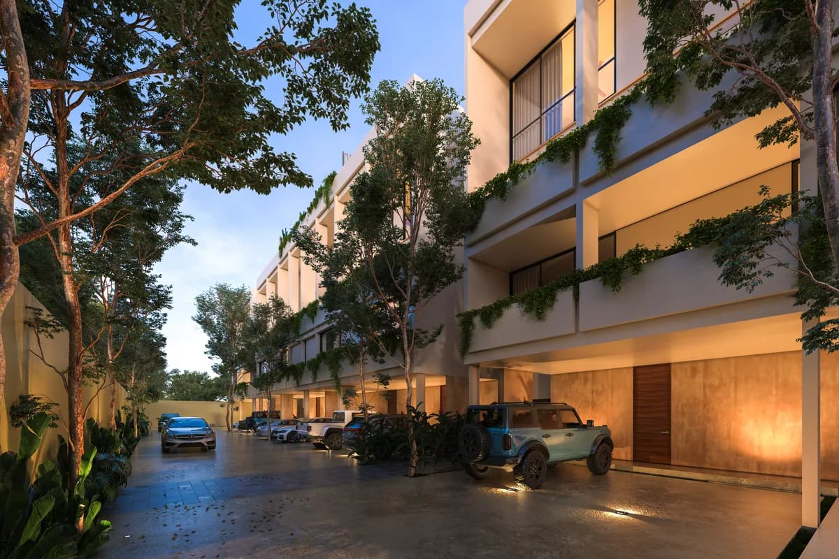 Fachada del desarrollo Miró en Mérida (render)