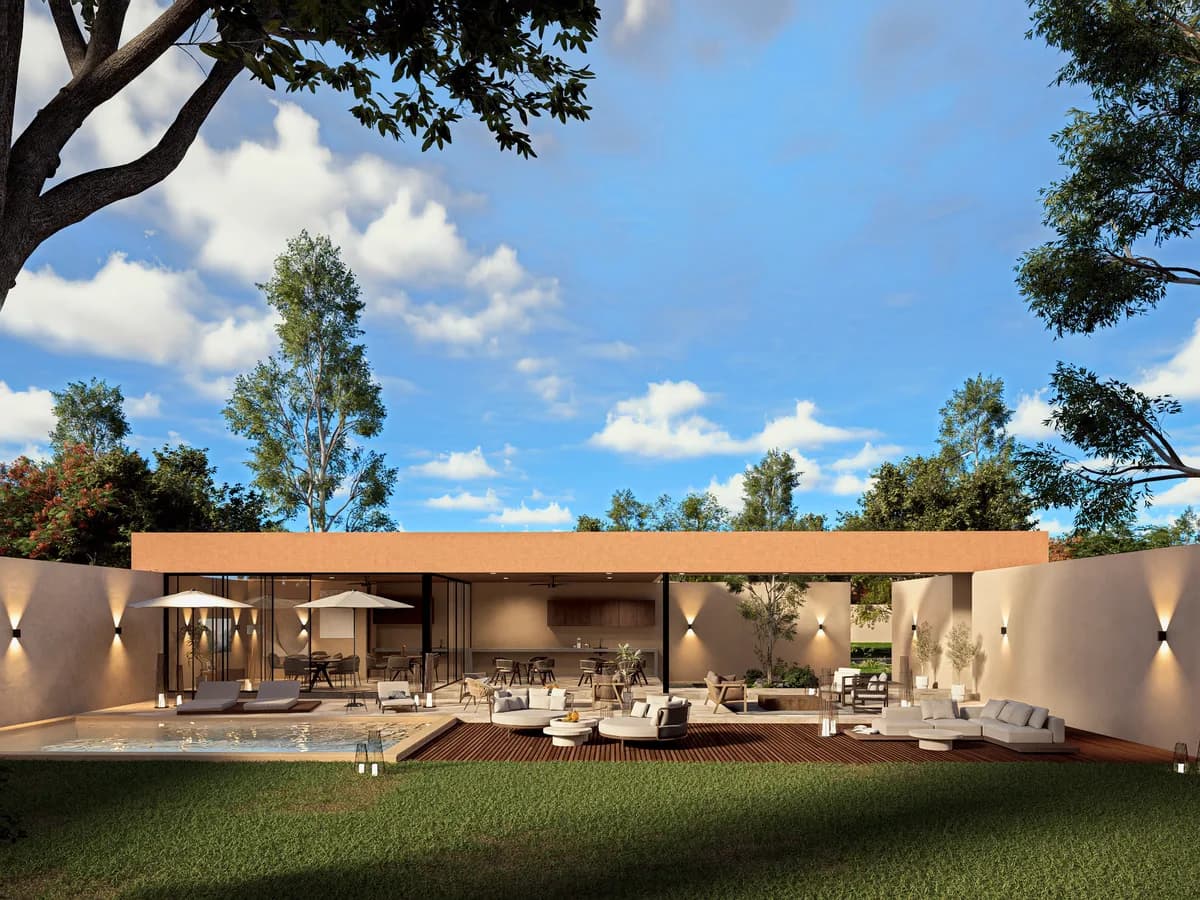 Amenidades del desarrollo Vía Mareka en Mérida (render)