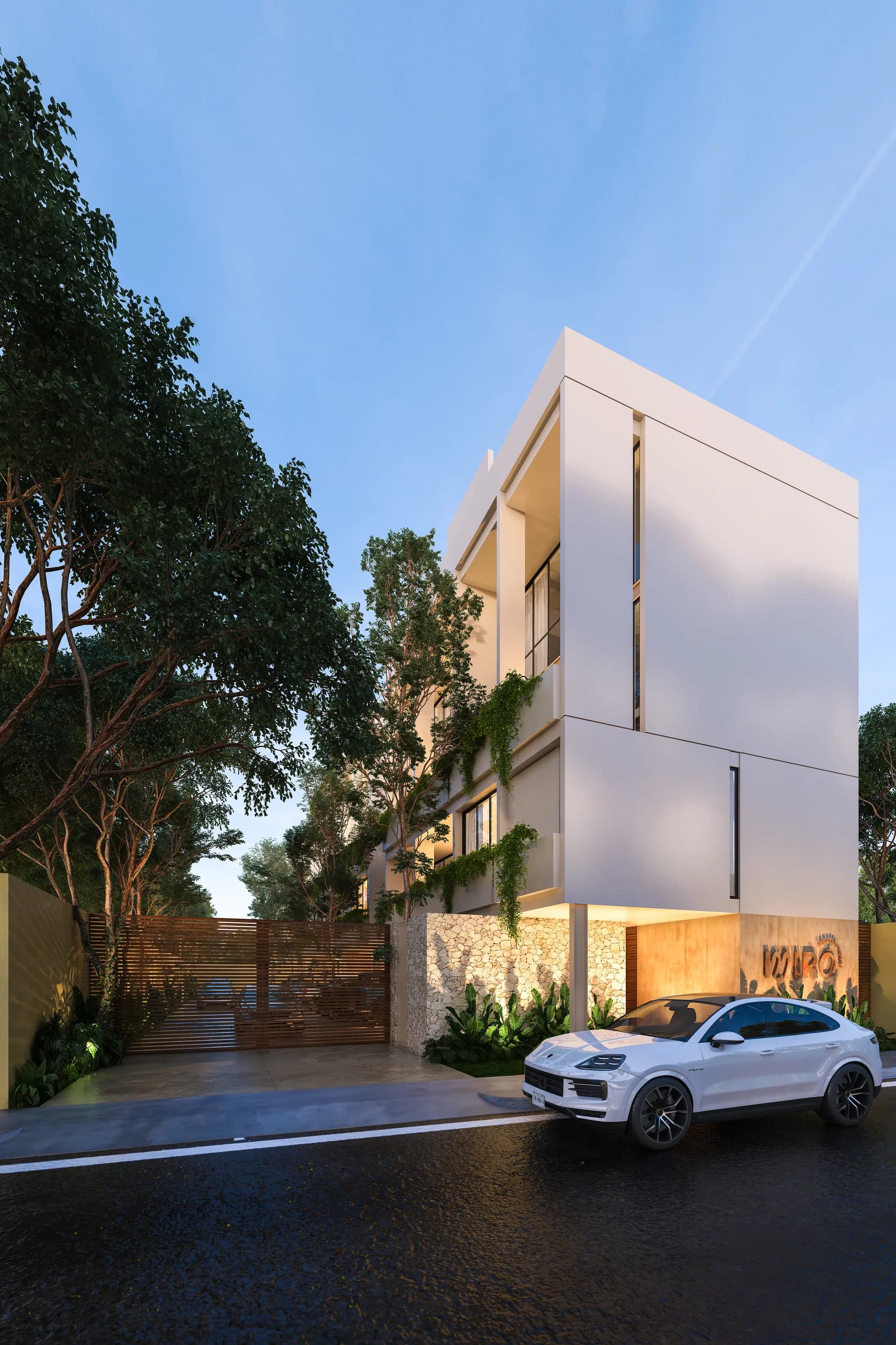 Fachada del desarrollo Miró en Mérida (render)