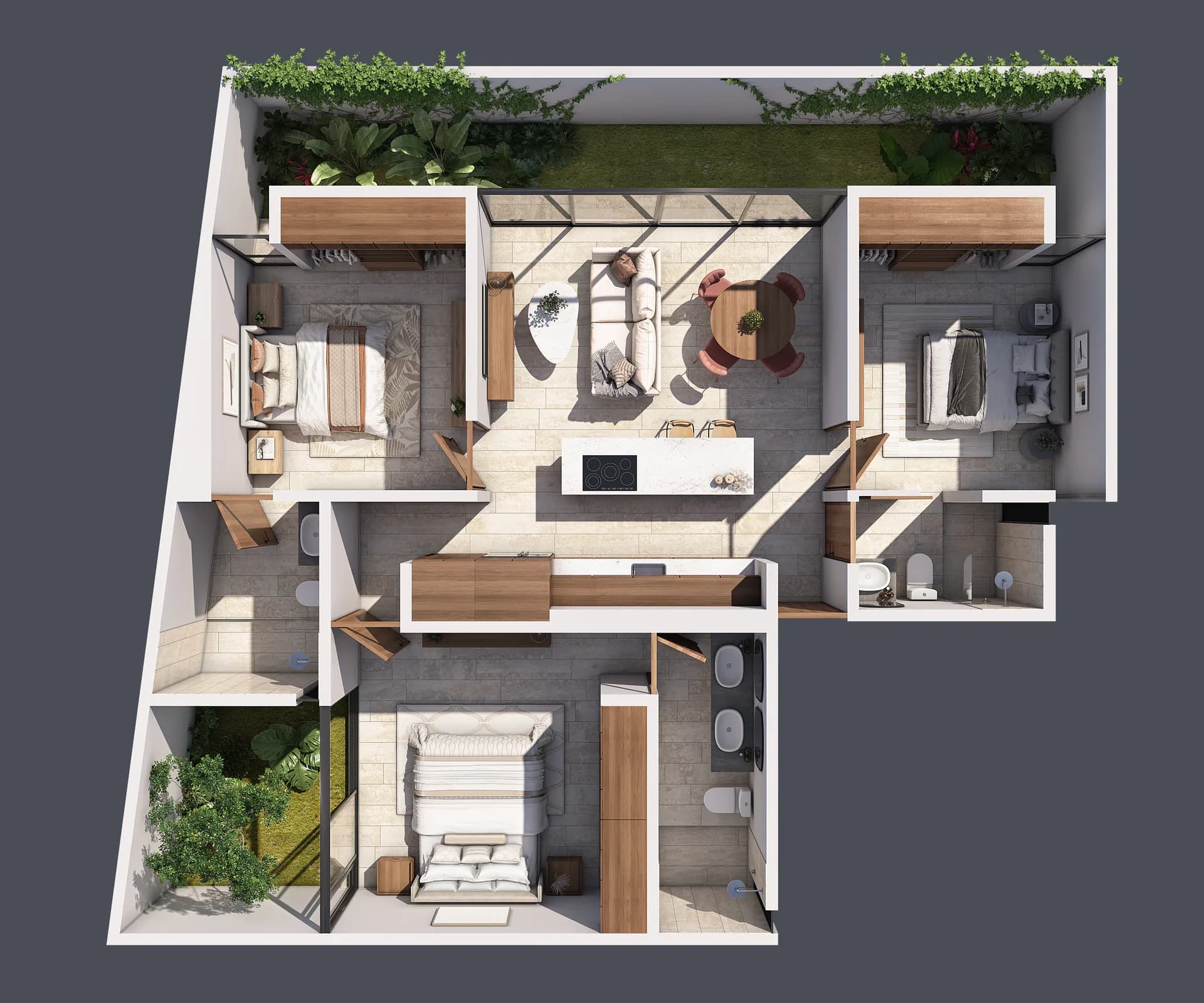 Plano arquitectónico del modelo A1 — Vaus en Mérida