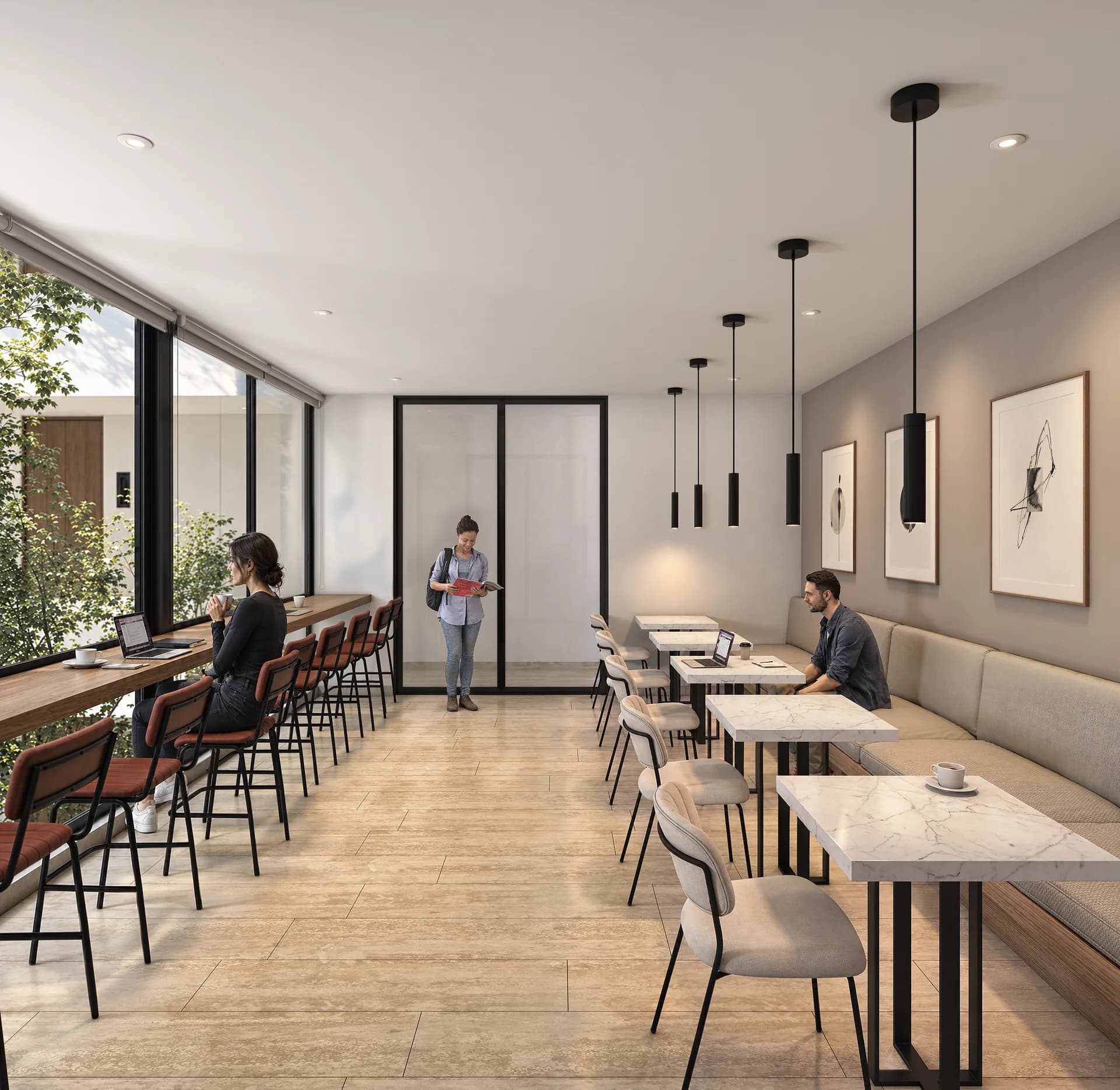 Amenidades del desarrollo Vaus en Mérida (render)